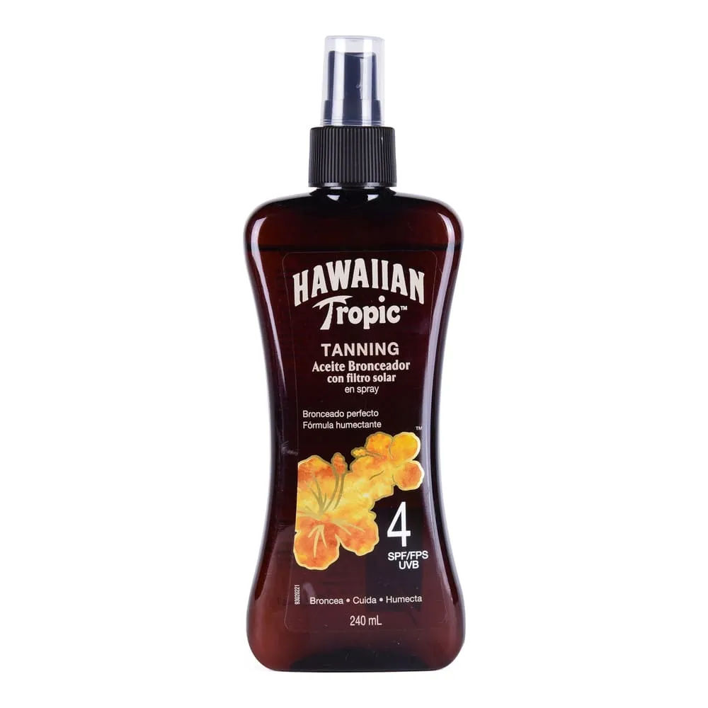 Imagen de Hawaiian Tropic Aceite Bronceador SPF 4 Spray 240 ml