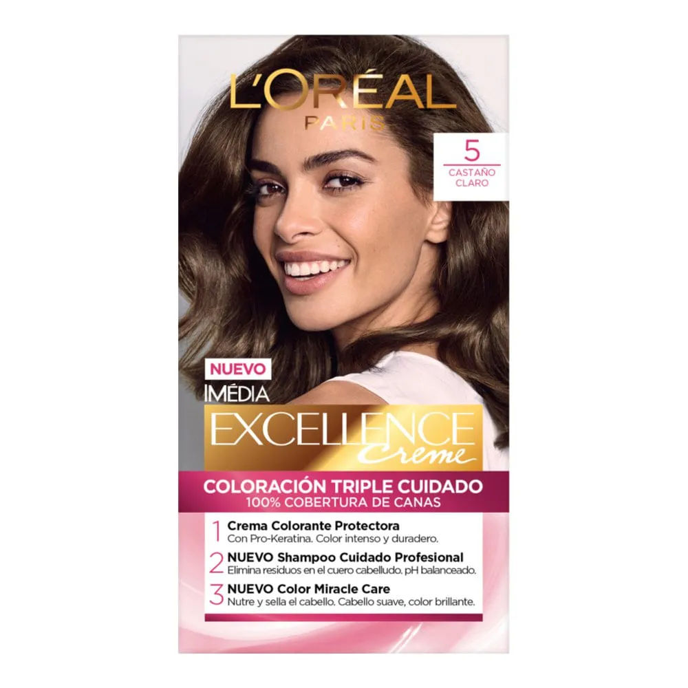 Imagen de Imédia Excellence Tinte 5 Castaño Claro - L'Oréal