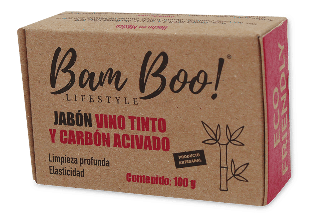 Jabón Carbón Activado Con Vino Tinto