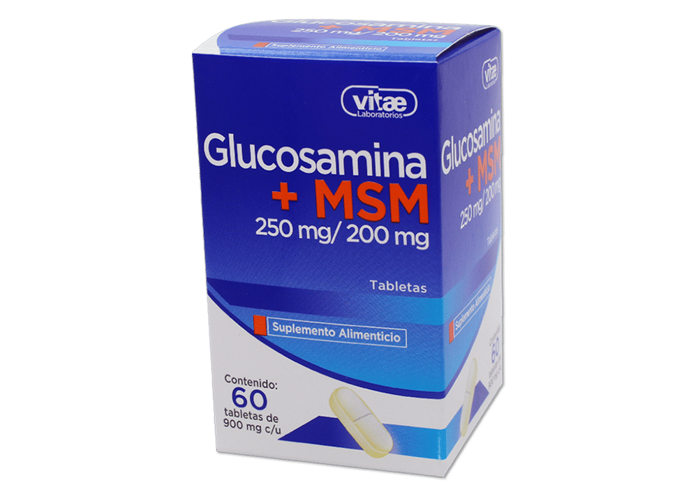 Imagen de Glucosamina + MSM 250 mg / 200 mg Tabletas