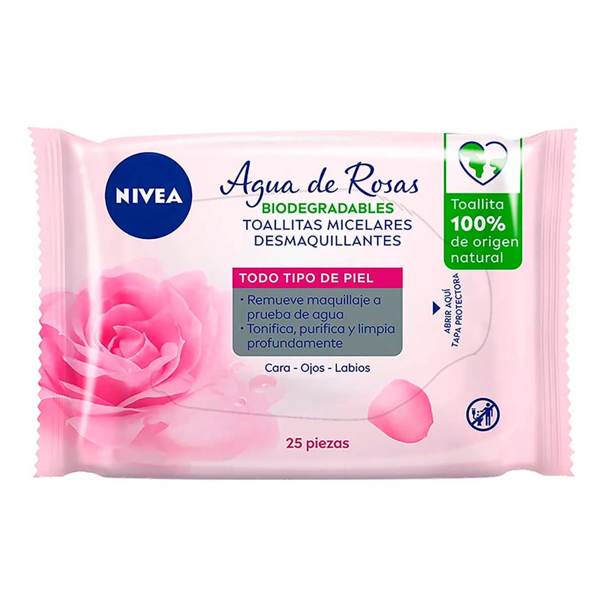 Imagen de Nivea Toallitas Micelares Desmaquillantes Agua de Rosas - Nivea