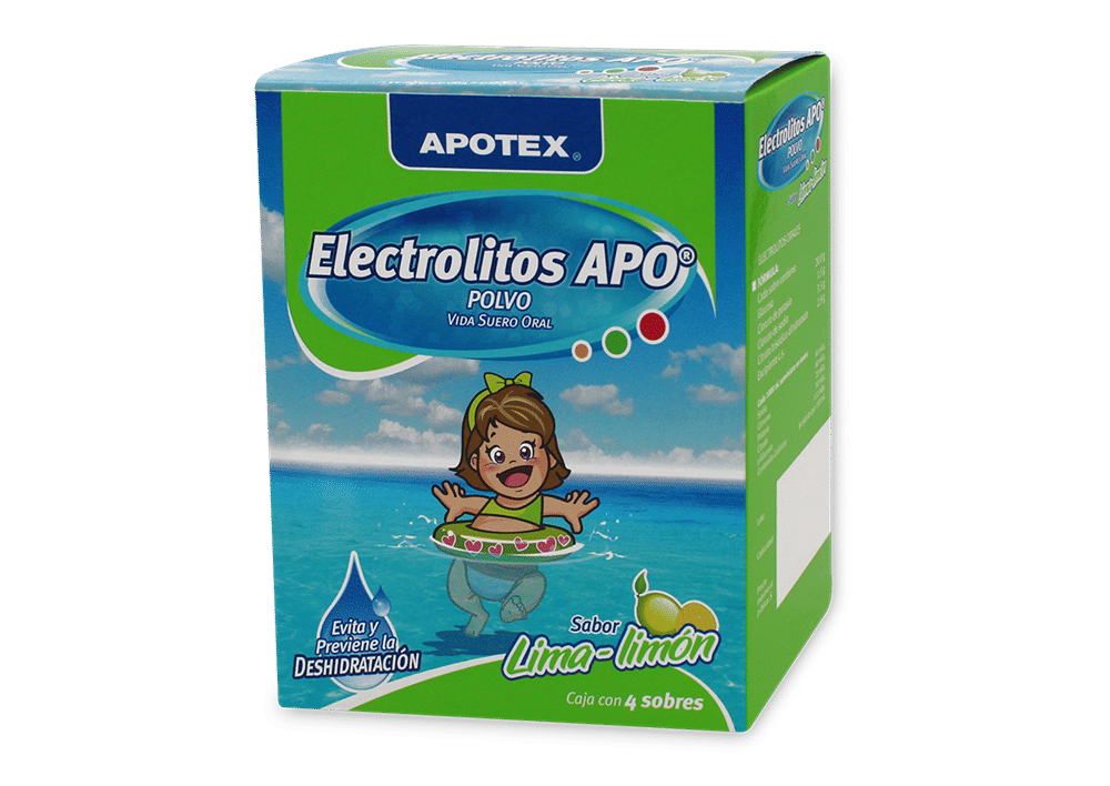Imagen de Apo Electrolitos Orales 28.3 g Polvo sabor lima-limón