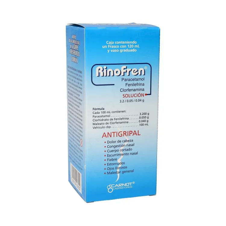 Imagen de Rinofren Solución 120 ml - Solución oral