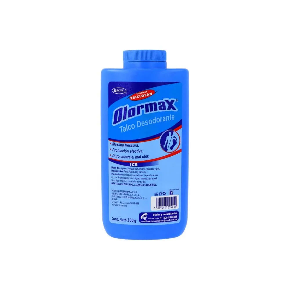 Imagen de Olormax Talco Desodorante Ice