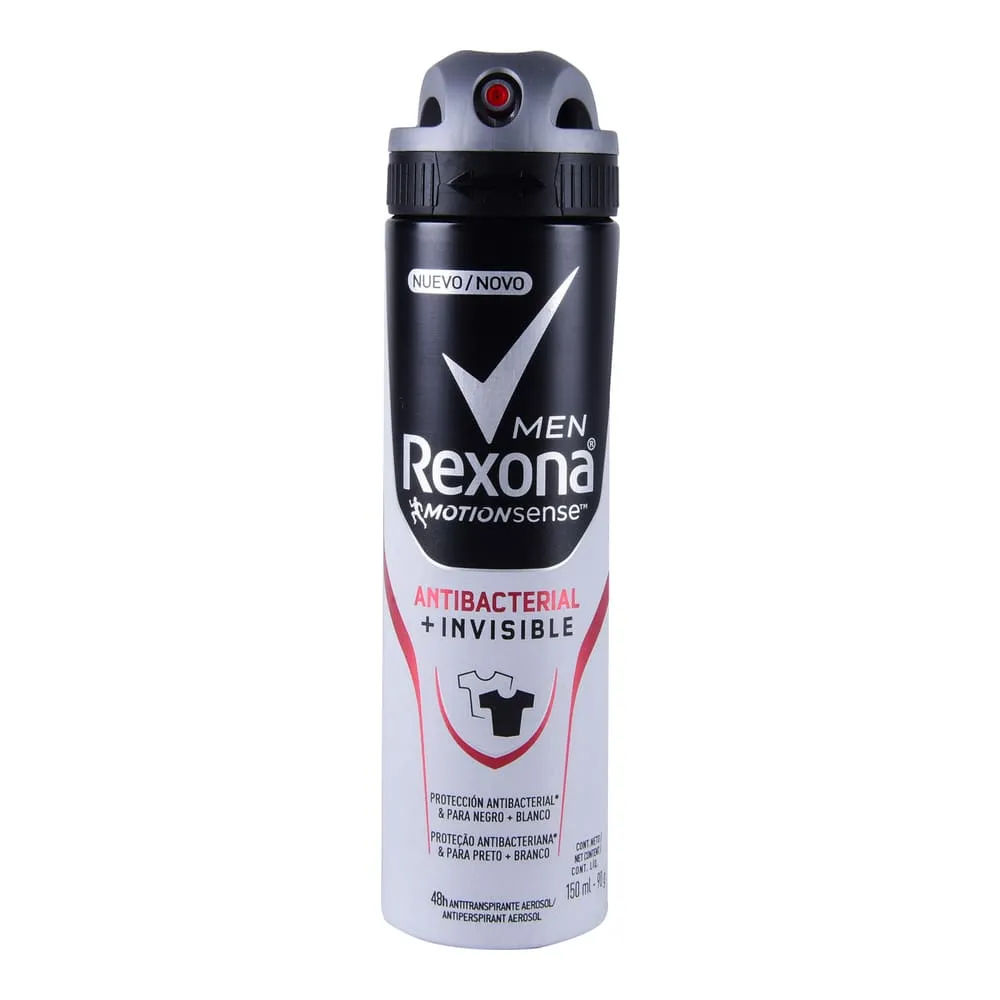 Imagen de Rexona Men Antibacterial + Invisible 150 ml Antitranspirante en aerosol