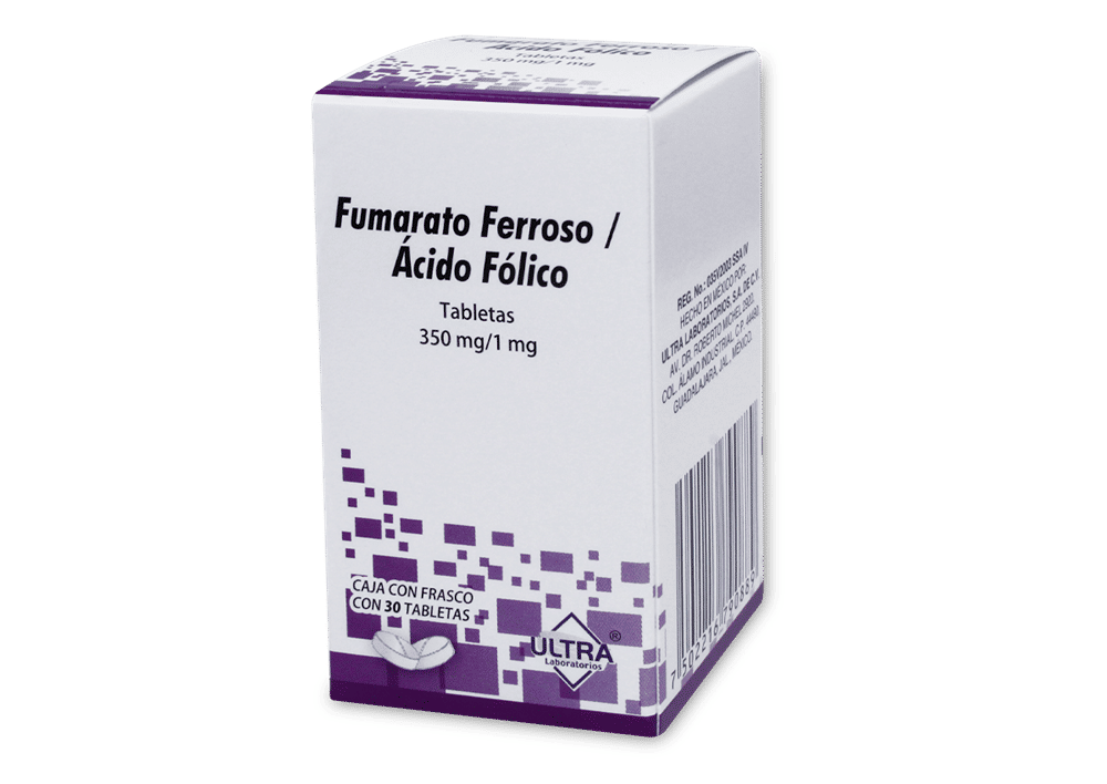 Imagen de Fumarato Ferroso / Ácido Fólico