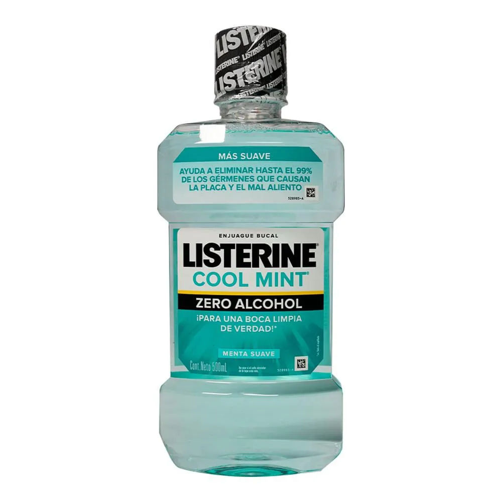 Imagen de Listerine Cool Mint Enjuague Bucal Sin Alcohol 500 ml