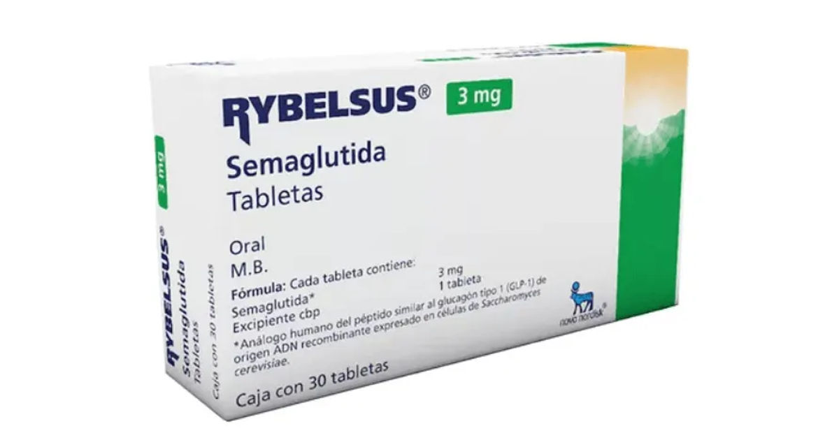 semaglutide tabletas para que sirve Rybelsus Semaglutida 3 mg Tableta Caja con 30 tabletas