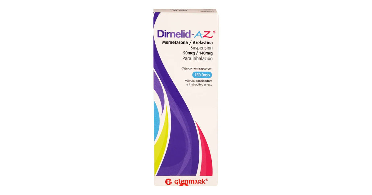 Dirnelid-AZ Mometasona, Azelastina (Glenmark) Polvo para inhalación 50 ...
