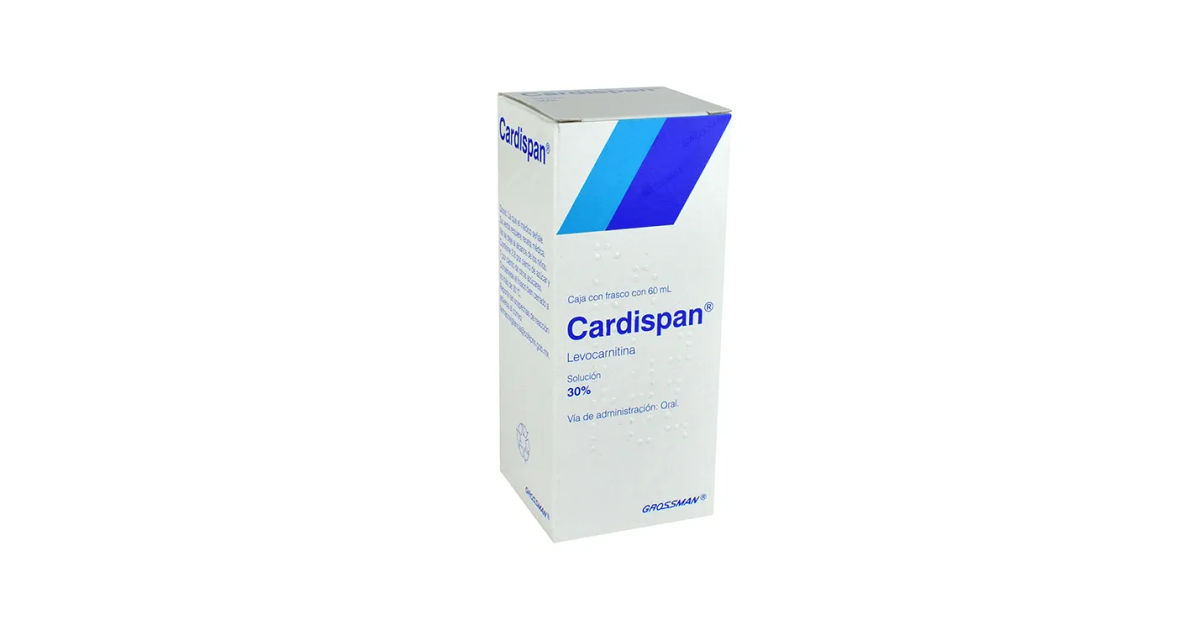 Cardispan Levocarnitina (Grossman) Solución 1.5g/5ml 60 ml (1 frasco)