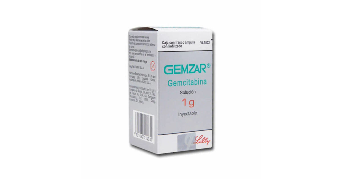 Genzar Gemzar Gemcitabina (Eli Lilly) Solución inyectable 1 g 25 ml (1 frasco ...