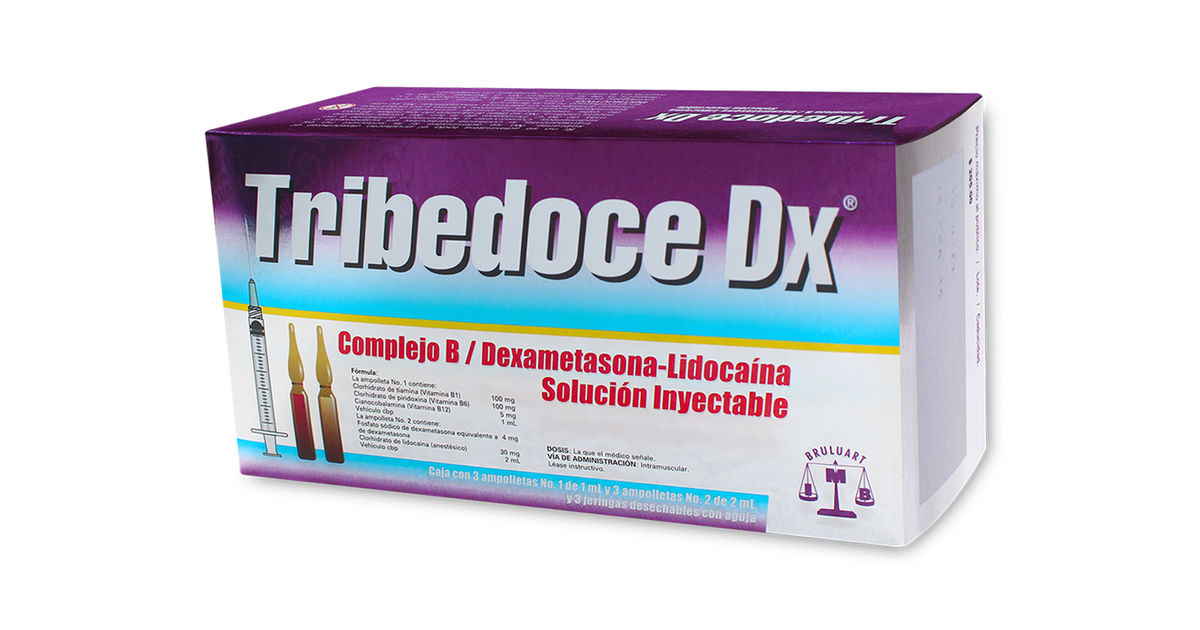 tribedoce complejo b12 injection Dx Dexametasona/Lidocaína/Complejo B 4.372/31.996/5/100/100 mg solución inyectable 3 amp Nutritional Supplements for Your doctor-only Tribedoce 50 Amount:10MG