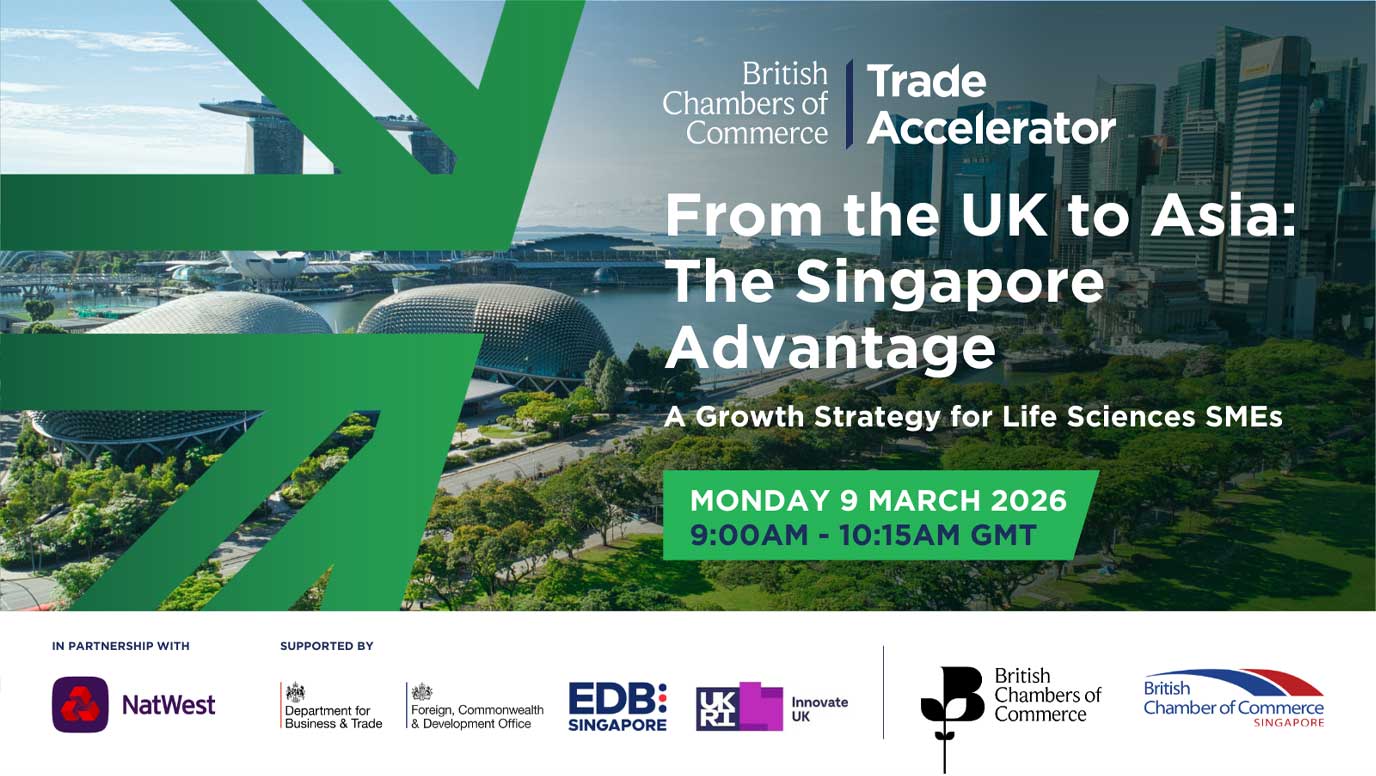 Singapore fling for UK biotech just the start of global trade push