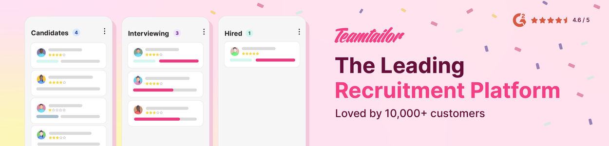 Teamtailor banner