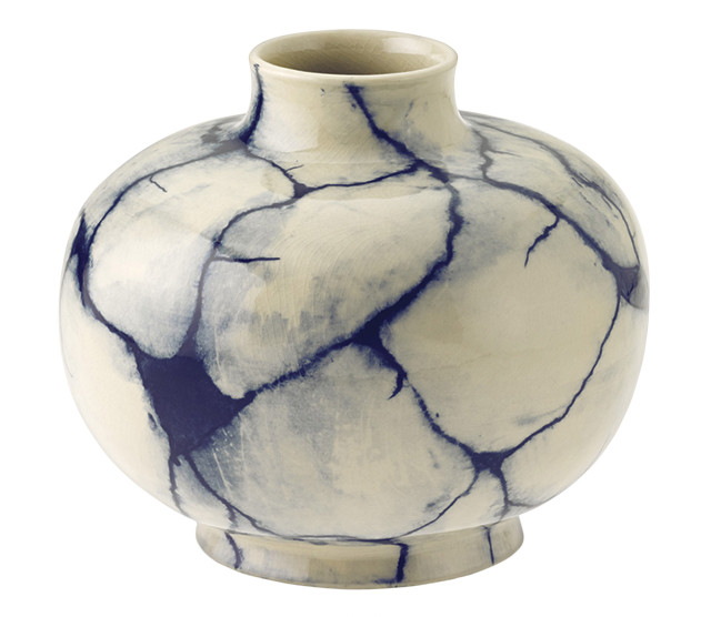Marbleized Ceramic Vase