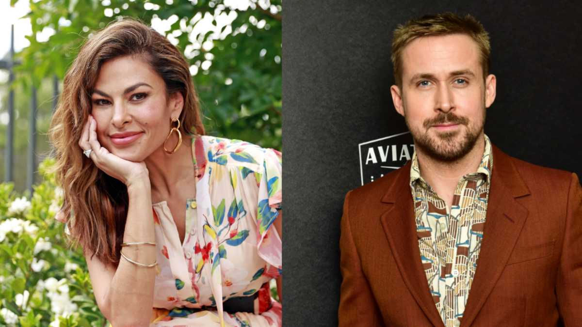 Eva Mendes supports 'husband' Ryan Gosling in 'Barbie' movie shirt