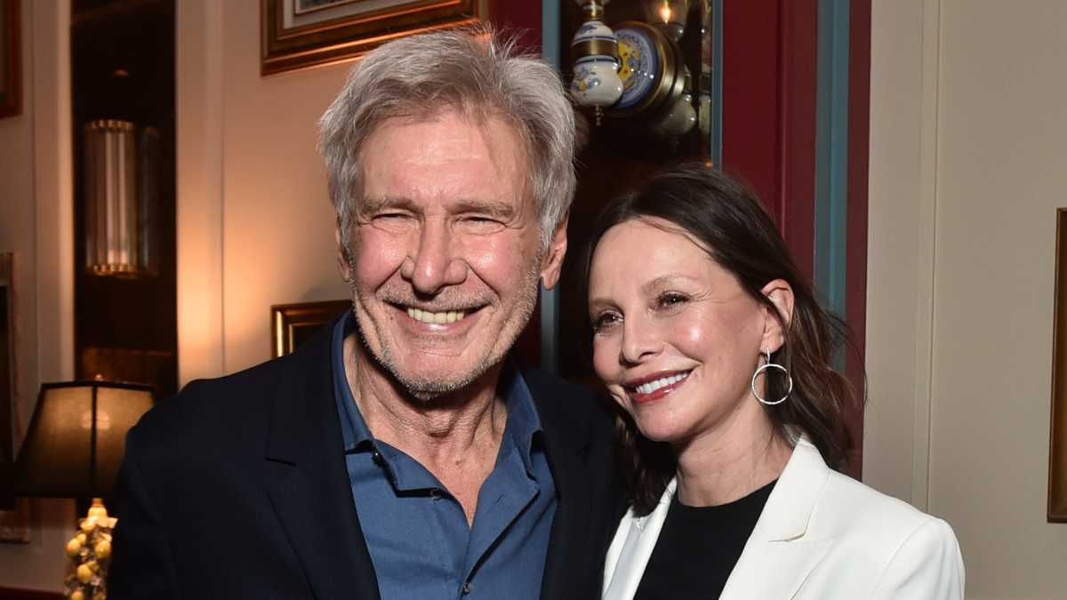 HarrisonFordBecomesaMemeAfterCheckingOutWifeCalistaFlockhartinAdorablePhoto