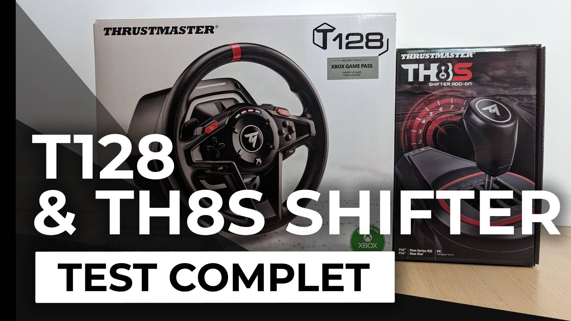 Test - Volant T128 Thrustmaster & levier TH8S Shifter - Le volant