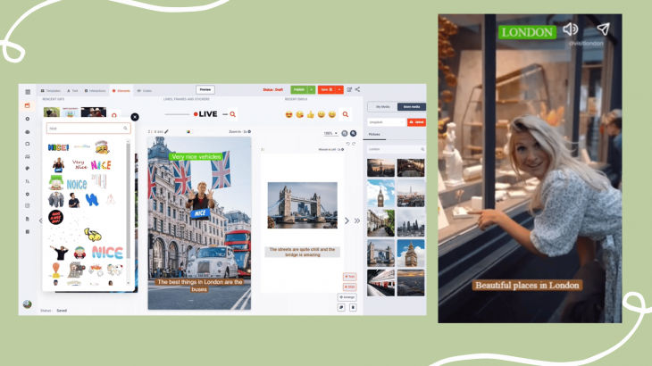 How to manually create and edit a Web Story with Reeporter studio