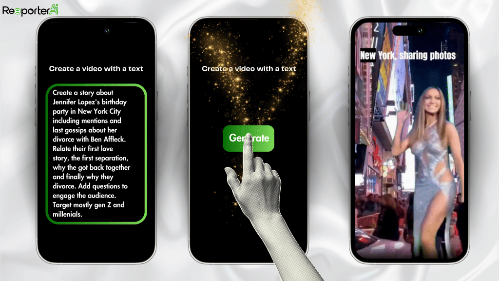 Create video with AI - Reeporter AI
