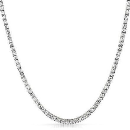 Picture of 1 ROW RHODIUM CZ TENNIS CHAIN