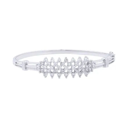 Picture of Diamond Bangle Bracelet , Sterling Silver Bracelet