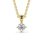 Picture of Round Cut Classic Solitaire Pendant