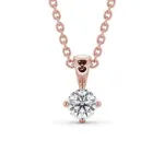 Picture of Round Cut Classic Solitaire Pendant