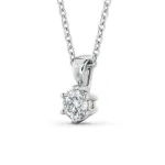 Picture of Sparkling Round Cut Classic Solitaire Pendant