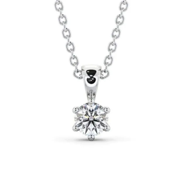 Picture of Sparkling Round Cut Classic Solitaire Pendant