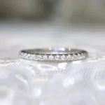 Picture of White Gold Oval Cut Simulated Diamond Women's Bridal Set In Sterling Silver