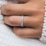 Picture of Classic Oval Cut 4PC Wedding Ring Set In Sterling Silver