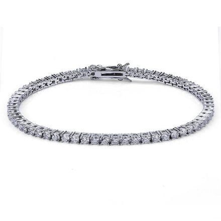 Picture of 3mm Single Row Tennis Men's Bracelet