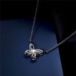 Picture of Butterfly Design Women's Pendant Necklace In Sterling Silver