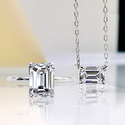 Picture of Classic Emerald Cut 2PC Jewelry Set For Women In Sterling Silver