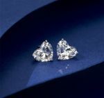 Picture of Stunning Heart Cut Moissanite Diamond 4PC Jewelry Set In Sterling Silver