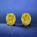 Picture of Classic Oval Cut Yellow Sapphire 2PC Jewelry Set For Women In Sterling Silver