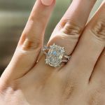 Picture of Gorgeous Split Shank Cushion Cut Engagement Ring In Sterling Silver