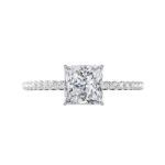 Picture of Sparkle Princess Cut Engagement Ring For Women In Sterling Silver