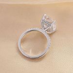 Picture of Classic Big Radiant Cut Simulated Diamond Engagement Ring for Women