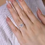 Picture of Sparkle Old European Cut Engagement Ring For Women In Sterling Silver