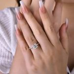 Picture of Sparkle Old European Cut Engagement Ring For Women In Sterling Silver