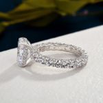 Picture of Stunning Radiant Cut Engagement Ring For Women In Sterling Silver