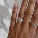 Picture of Exclusive Yellow Gold Cushion Cut Engagement Ring In Sterling Silver