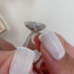 Picture of 1.5 Carat Marquise Cut Women's Engagement Ring In Sterling Silver