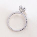 Picture of 1.5 Carat Marquise Cut Women's Engagement Ring In Sterling Silver