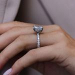 Picture of Elegant Cushion Cut Engagement Ring For Women In Sterling Silver