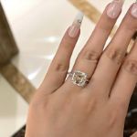 Picture of Elegant Asscher Cut Women's Engagement Ring In Sterling Silver