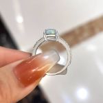 Picture of Elegant Oval Cut Opal Stone Engagement Ring In Sterling Silver