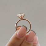 Picture of Rose Gold Classic Round Cut Solitaire Women's Engagement Ring In Sterling Silver